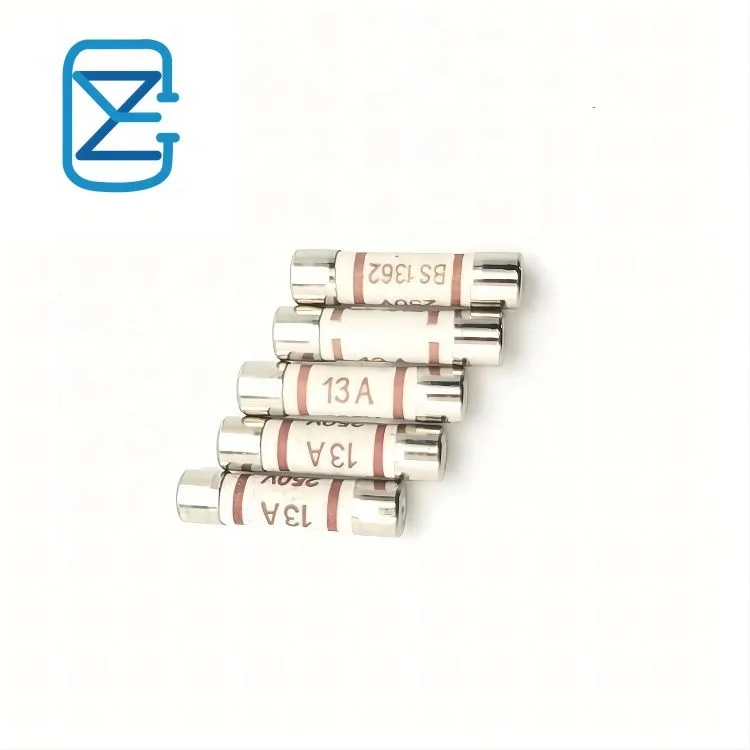 2023 Hot Selling 6x25mm semiconductor fuse link BS1362 3A,5A,10A,13A  20A ANL fuse Plug top british Ceramic fuse