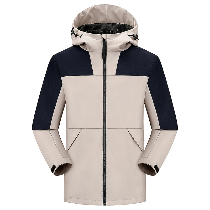 blank warm keep outdoor striped jacket custom logo waterproof windbreaker oversized jackets plus size jackets for men