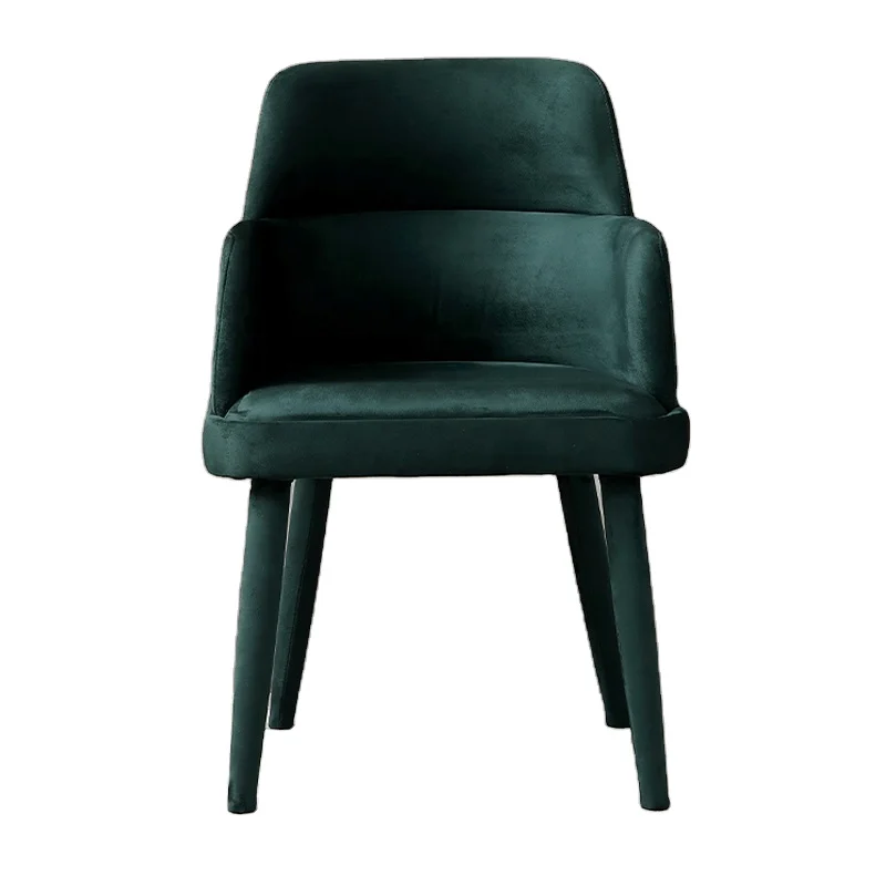 Italian Design Colorful Velvet Wood Dining Chair