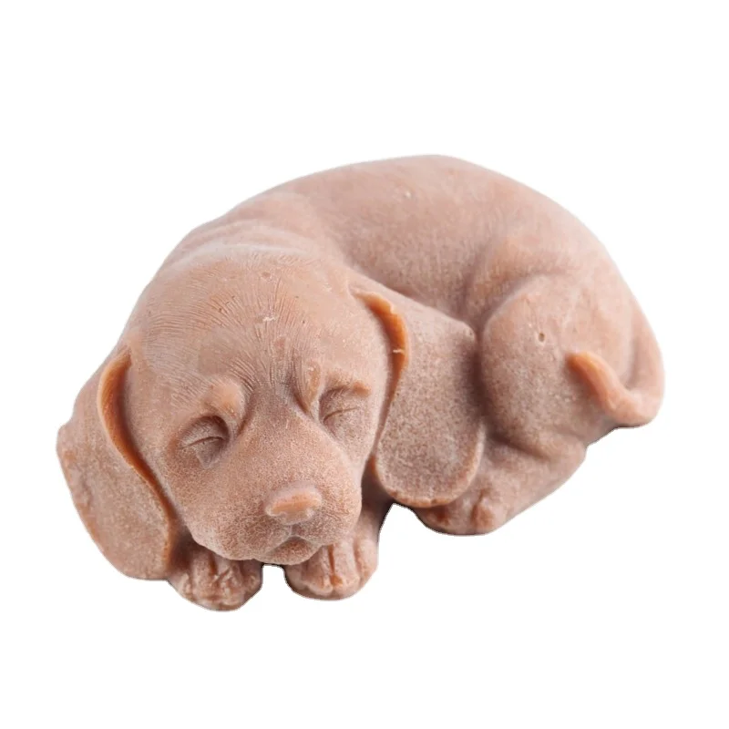 Nicole Silicone Dog Shape Concrete Crafts Molds DIY 3D Silicone Animal Soap Molds