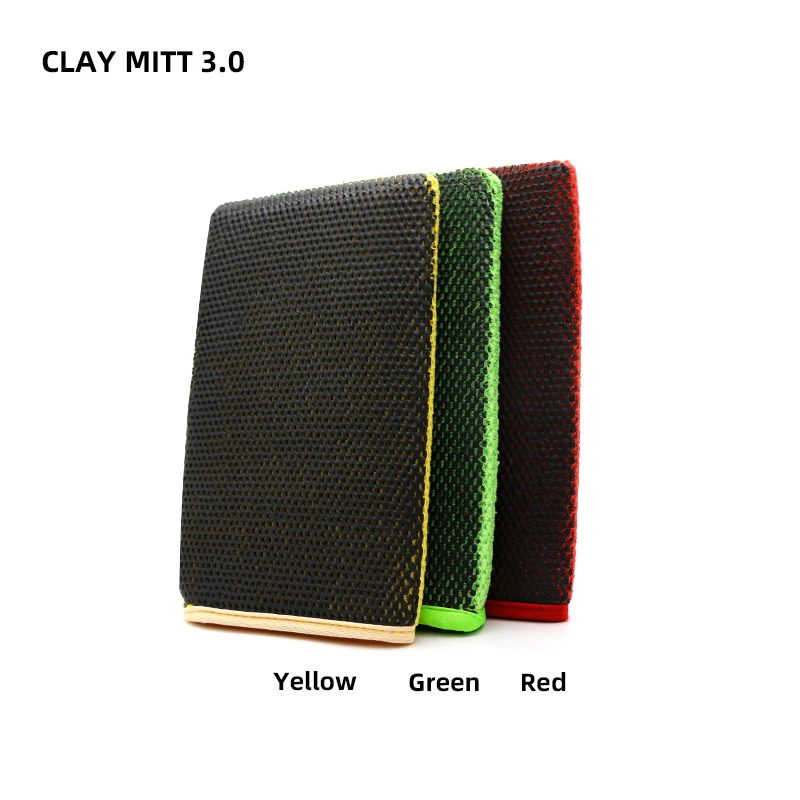 Лидер продаж 2022, желтая варежка для чистки автомобиля, глиняная варежка для автодетейлинга, глиняная варежка для мытья автомобиля