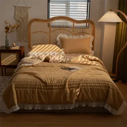 Luxury 100% Tencel Summer Blanket Green Cooling Quilt Muslin Baby Blanket