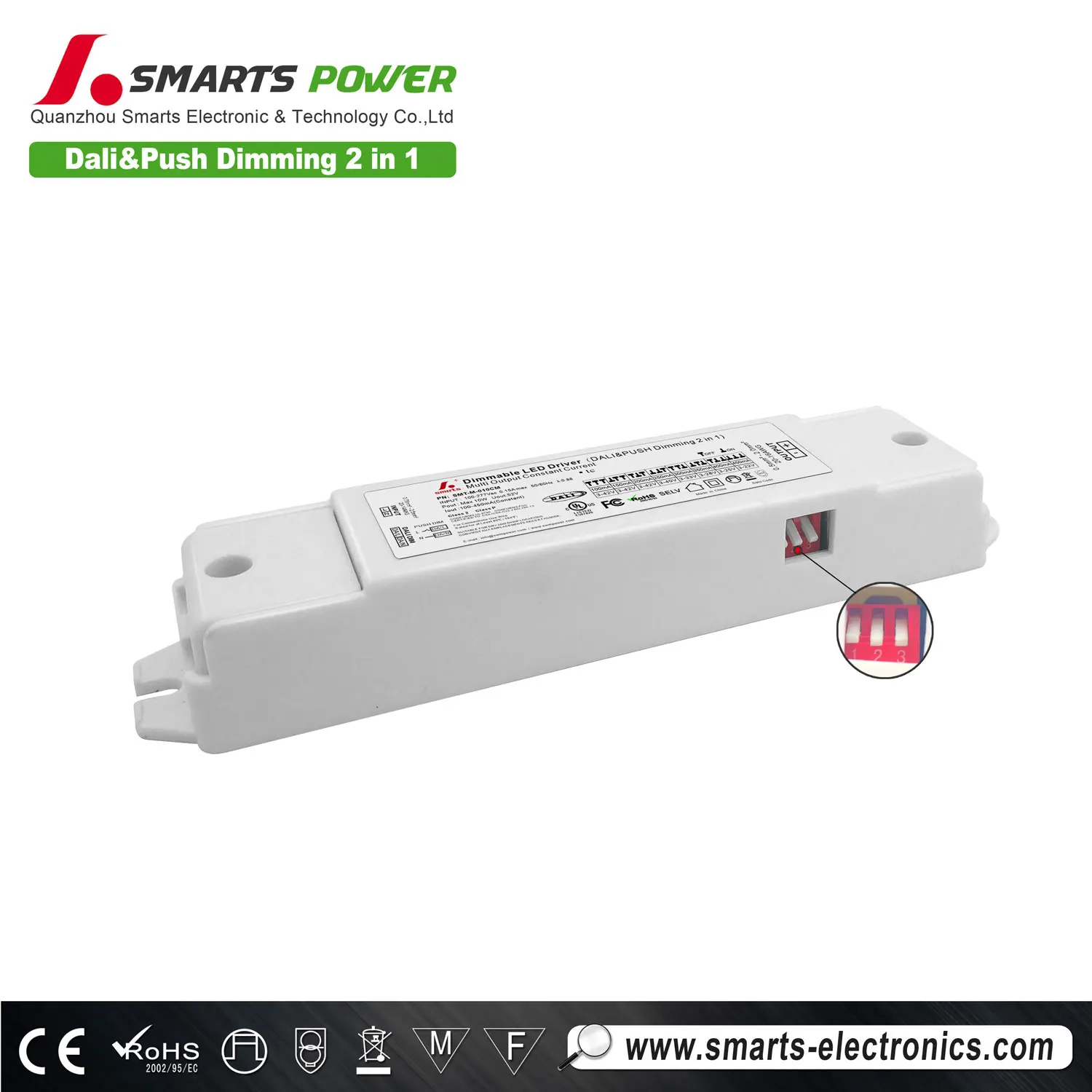UL cUL 277v led constant current dali dimmable led power supply 10W