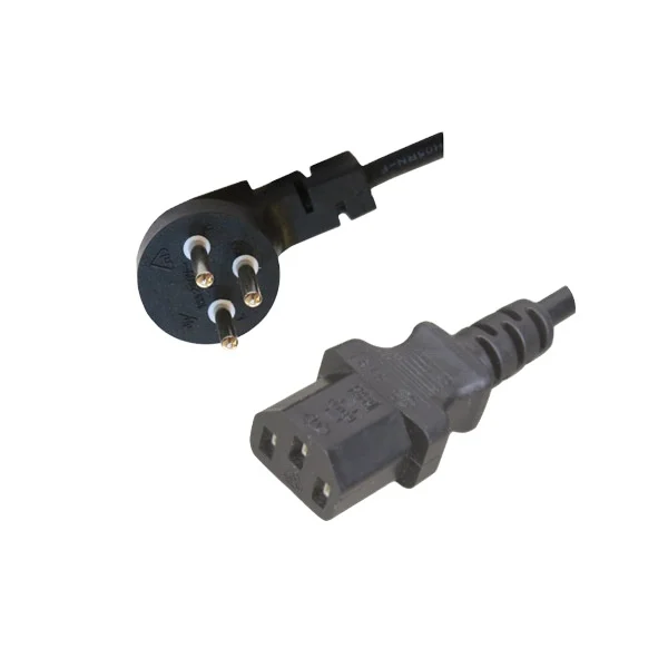 3 pin Israeli plug with IEC C13 connector