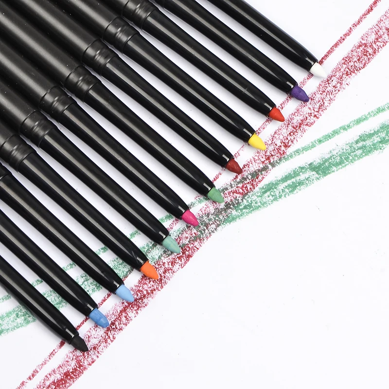 3 In 1 Retractable Eyeliner Crayon 10 Colors Waterproof Sweat Proof Colored Eyeliner Pencil