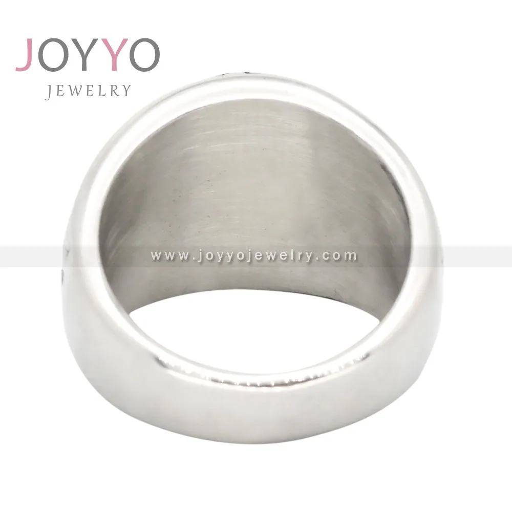 Vintage Nordic Mythology Viking Rune Stainless Steel Rings Norse Viking Design Vegivisir Mens Signet Rings