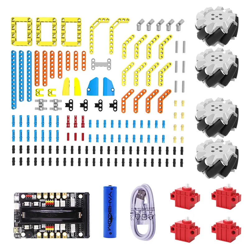
Yahboom Omni:bit programmable toys robots With Four Mecanum Wheel Drive compatible with BBC Micro:bit V2 