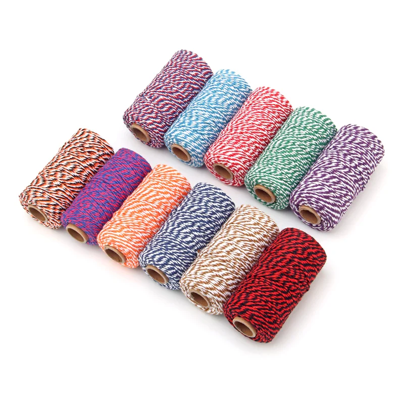 2mm 3mm 4mm 100% Cotton Crochet Macrame placemats cord braided rope crafting