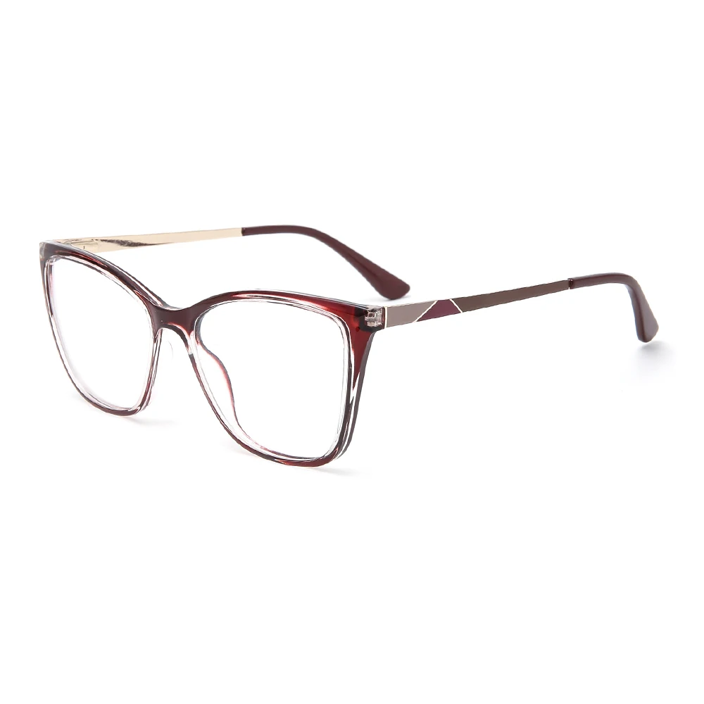 Square Cat Eye Anti Blue Light Frames For Optical Lenses With High Quality Lightweight