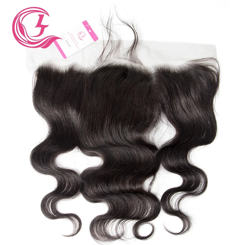 Virgin Hair of Body Wave  Natural Wave 13X4 frontal  Natural black color 130 density For Medium High Market free shipping