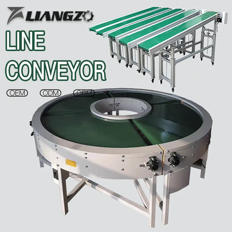 LIANGZO OEM Light Weight Quality Material Assembly Line Small Belt Conveyor Food Industry