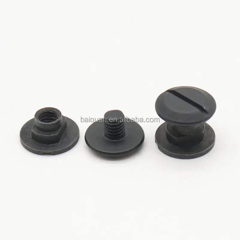 Black Male Female Screws Book Binding Screw Chicago Post Binding Machine Screw