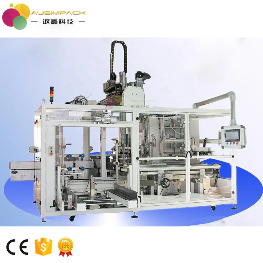 Высокое качество автоматический загрузочный компактный 3 All In One 1 коробка коробки вакуумный упаковщик с боковой загрузкой системой