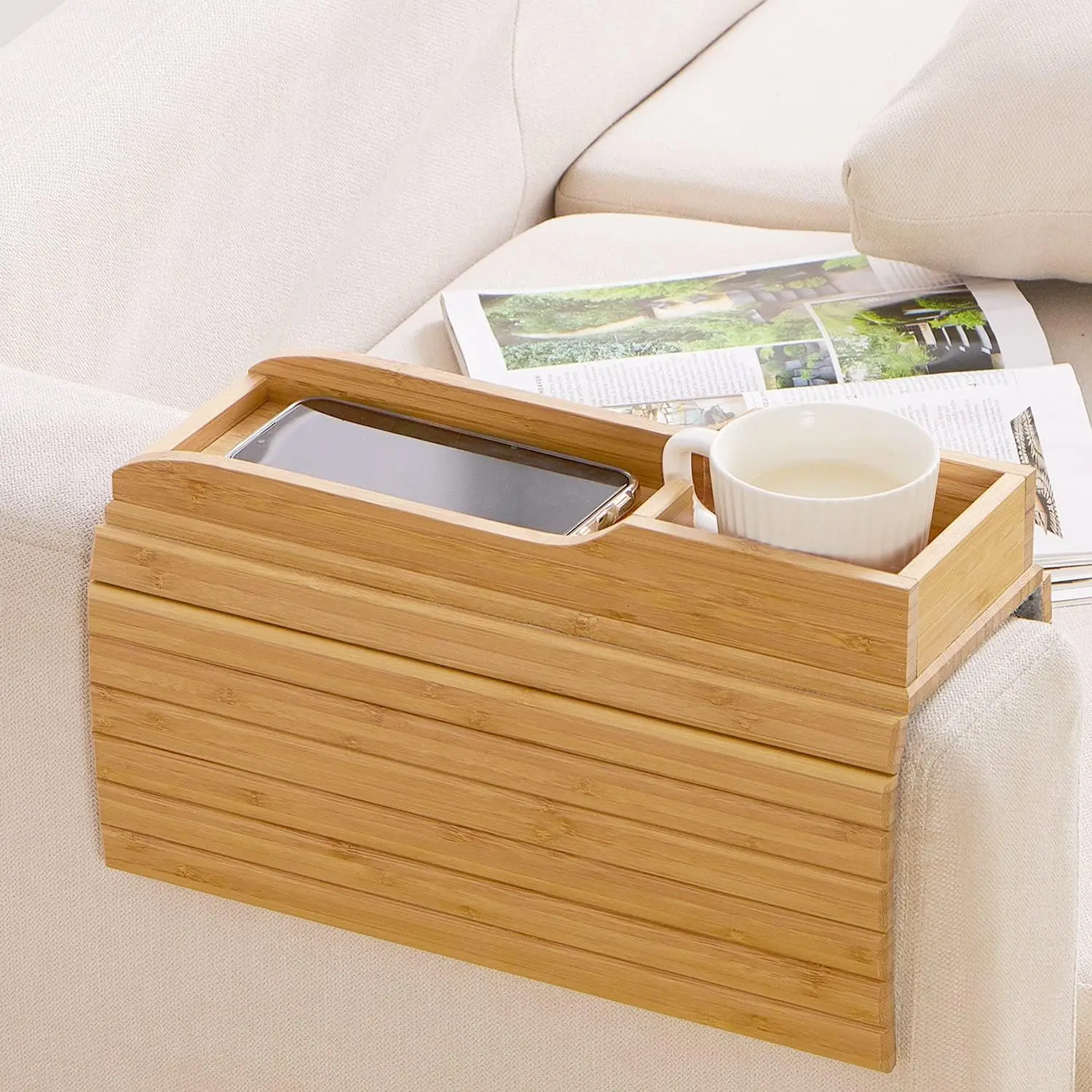 Подставка для дивана подставка под чашку из натурального бамбука подлокотник подлокотника