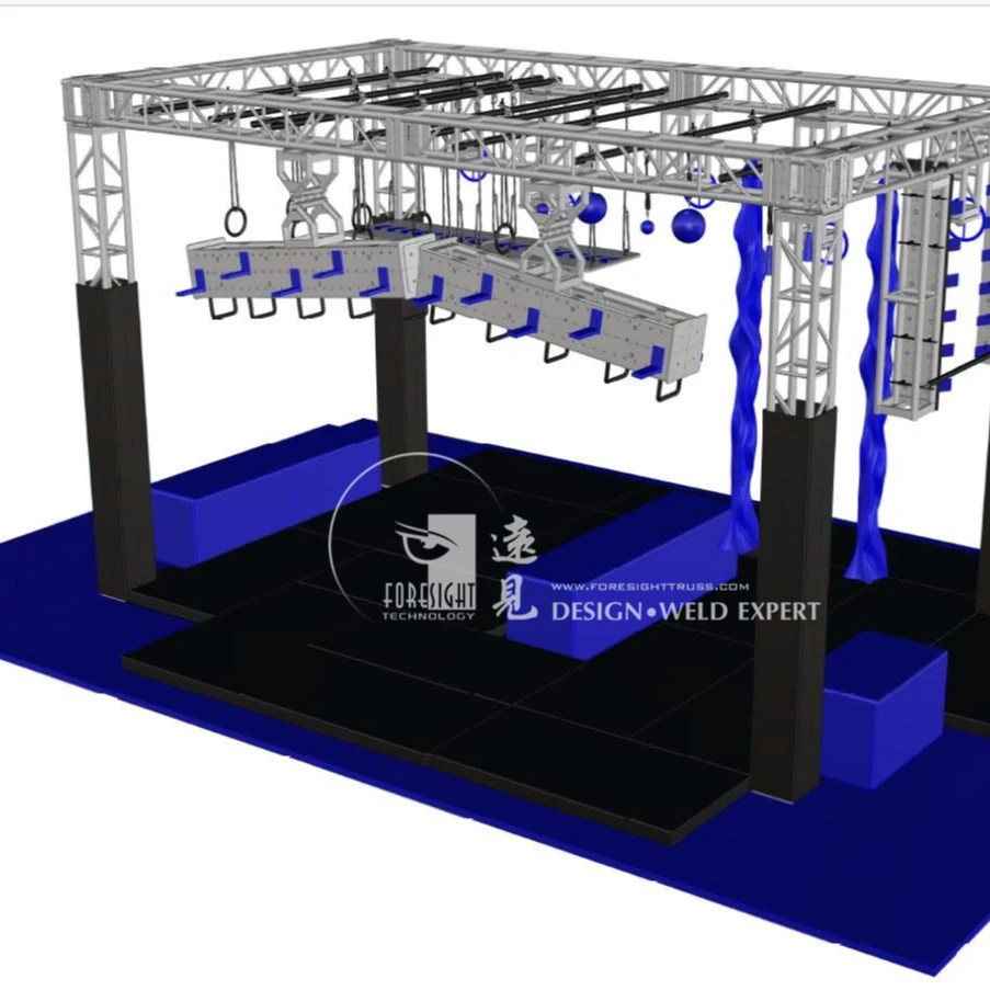 outdoor ninja obstacle, ninja warrior equipment, ninja obstacle course