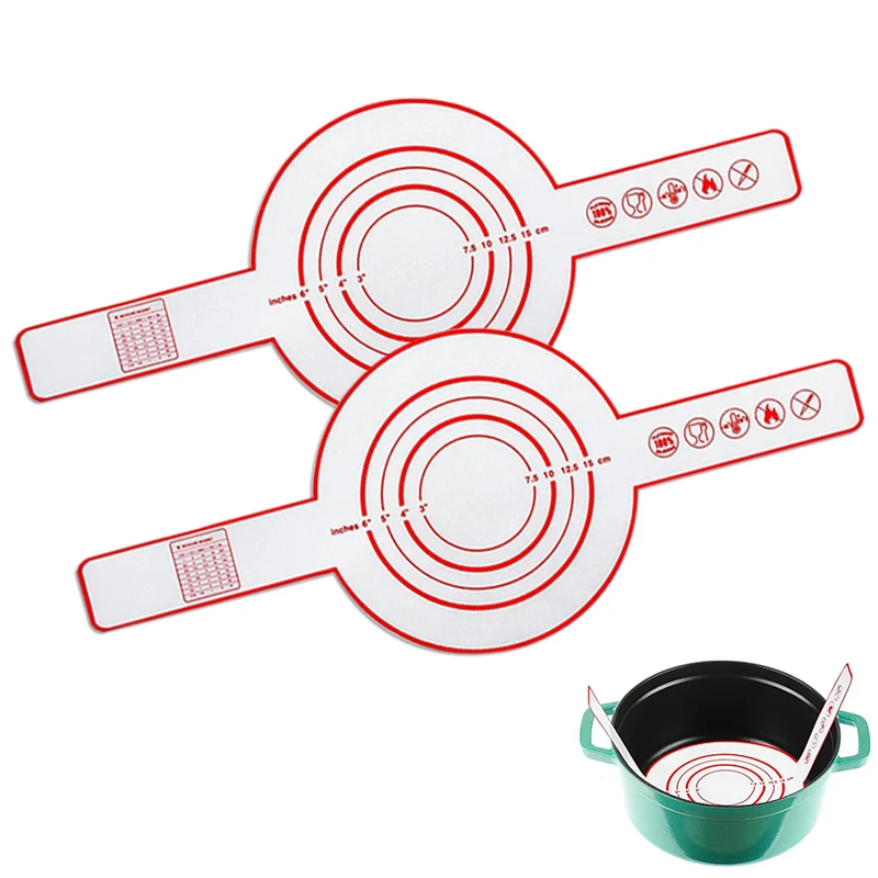 2024 Latest update style Design Food Grade Non-stick Reusable silicone baking mat for dutch oven bread baking