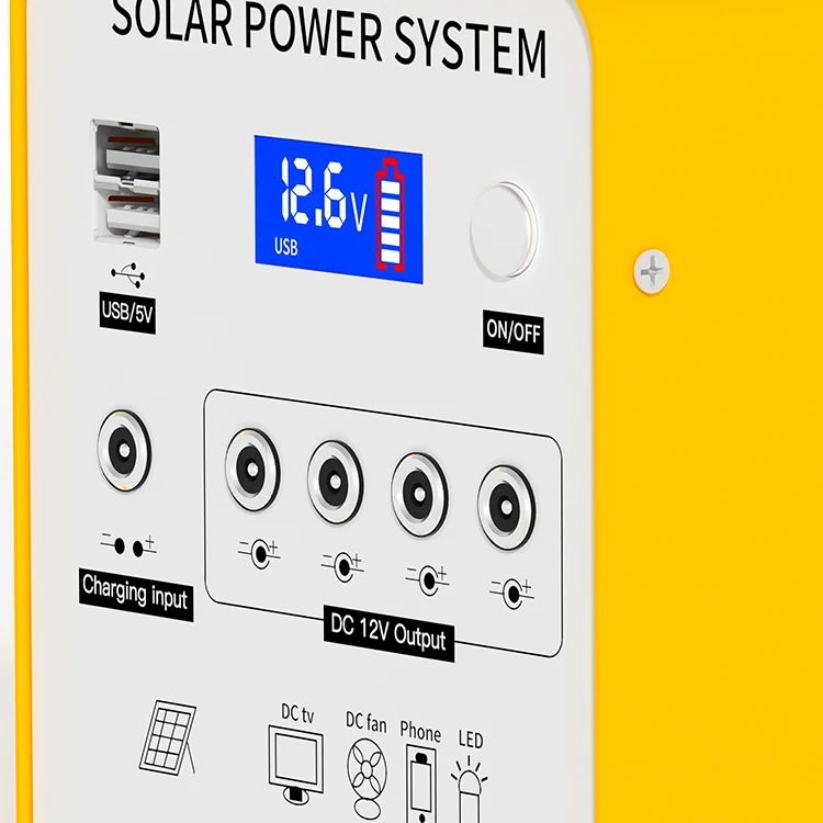 Good Quality Battery for Solar System Environmental 10w 20w  50w Easy Carry Emergency Solar Power System