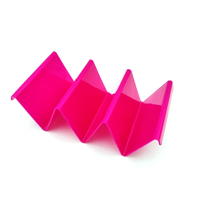 Kitchen Taco Holder Stand  Hold 3 Tacos, Hard Plastic Taco Rack, Party Serving Tray Set for Hard and Soft Shell Tacos Tortilla