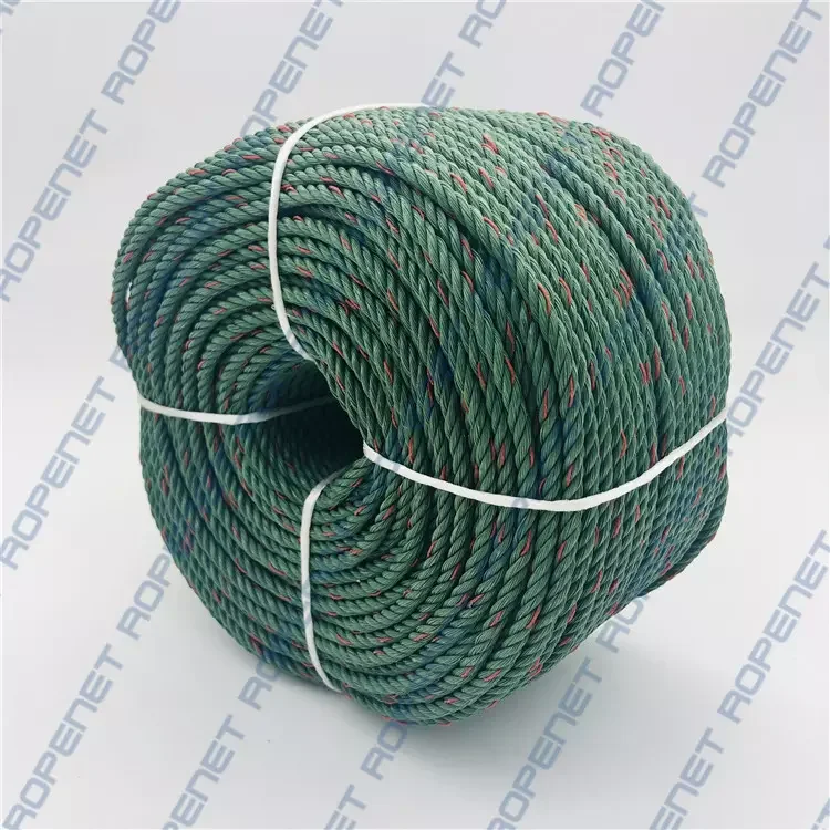 3 Strand Fiber polypropylene Braided Twisted Rope For Marine Superior Strength pp Mooring Rope