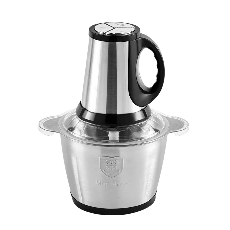 2l in stock household stainless steel electric chopper blender, fufu pounding vegetable mixer multifunction meat grinder/