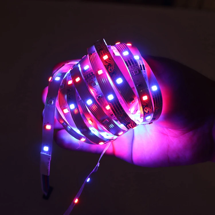 High Quality Ip65 Waterproof Rgb Smd2835 Led Strip Light Set 12v 20w 5m/roll For Bedroom Living Room Bar