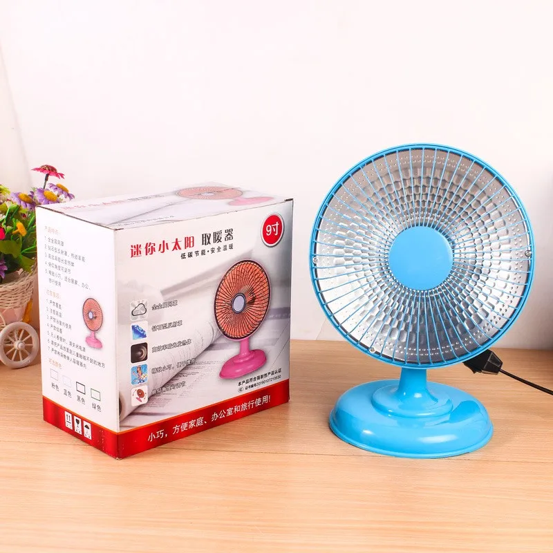 9 Inch New Design Portable Mini Personal Desktop Heater Fan without Remote Control Quartz Electric Fan