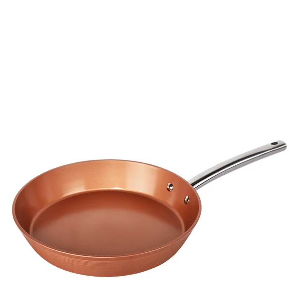 Round Non-stick Copper Frying Pan with Ceramic Coating