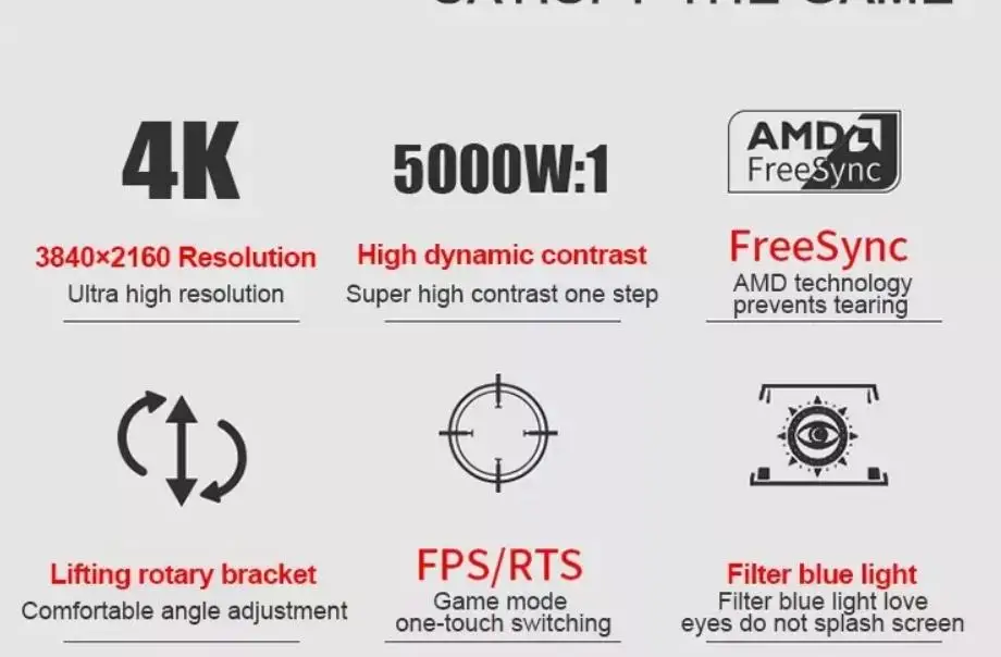 Wholesale 4k monitor 32 inch 3840*2160 computer gaming monitor three-year warranty