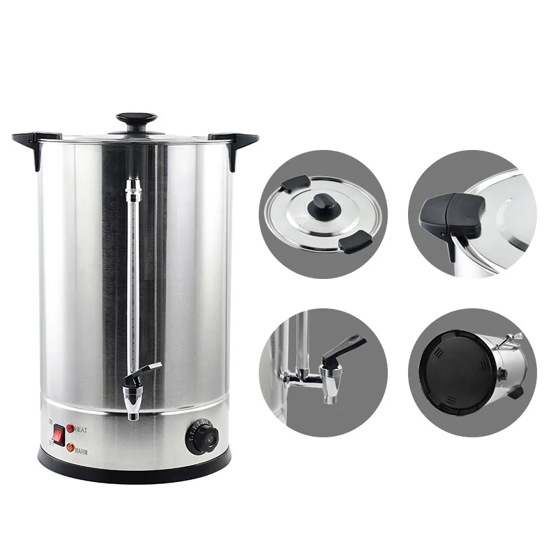 Stainless Steel 10L Electric Soy Beeswax Making Pot Barrel Double Layer Wax Melter Machine Water Boiler for DIY Candle Making