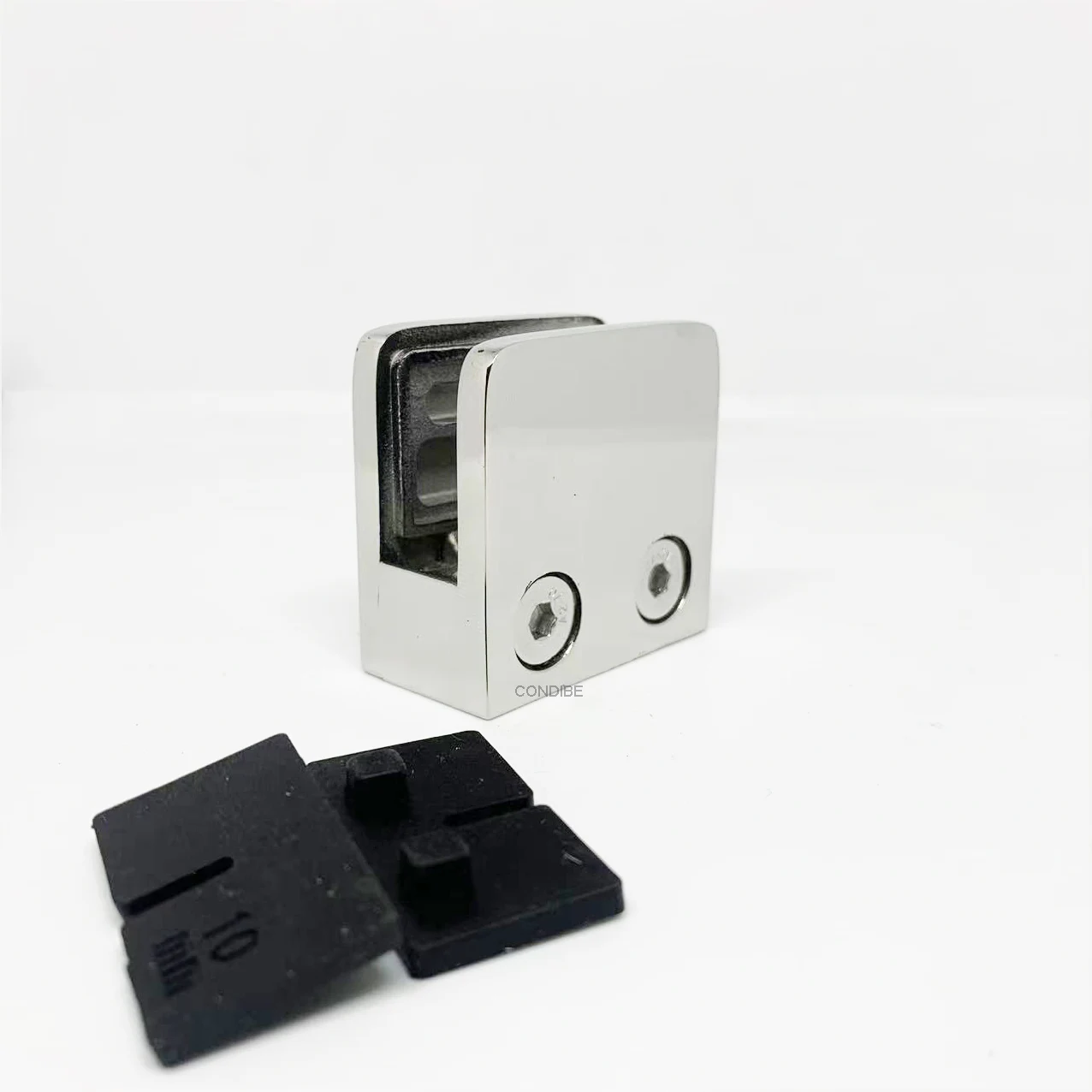 Condibe railing stainless steel wall mounted glass clamp