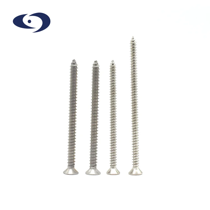 Customized DIN965 M2 M2.5 M3 M4 M5 M6 M7 M8 Metric Stainless Steel Cross Recessed Phillips Flat Countersunk Head Machine Screw