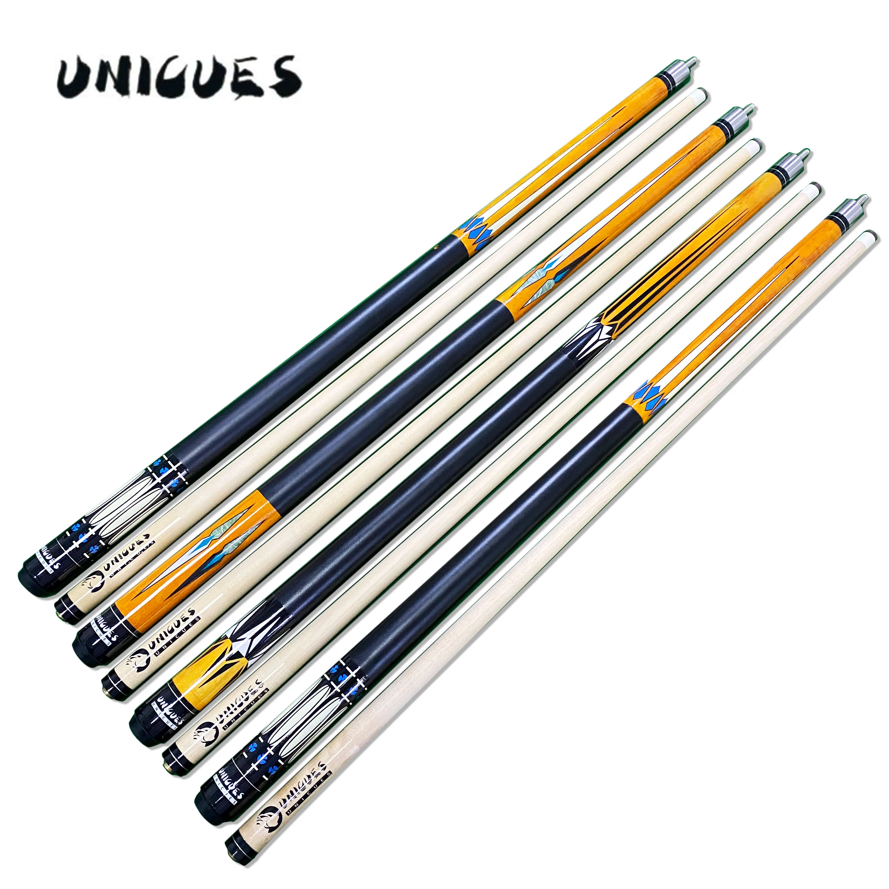 factory directly hot sale hard maple economic price wood billiard pool cue for diamond adam style