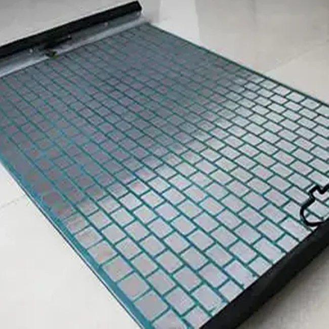 Hook strip flat shaker screen mesh