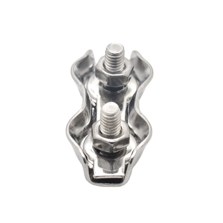 Marine grade stainless steel wire rope clips cable clamp duplex wire rope clip wholesale