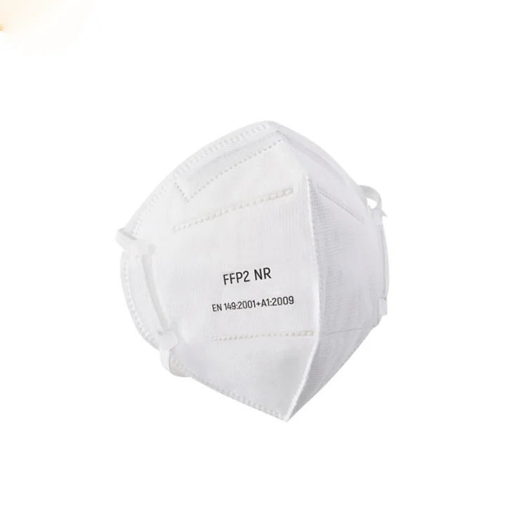 Face Mask Wholesale EN149 Disposable FFP2 Protective Particle Folding Half Earloop Plain Non-woven Fabric Protection Adult White