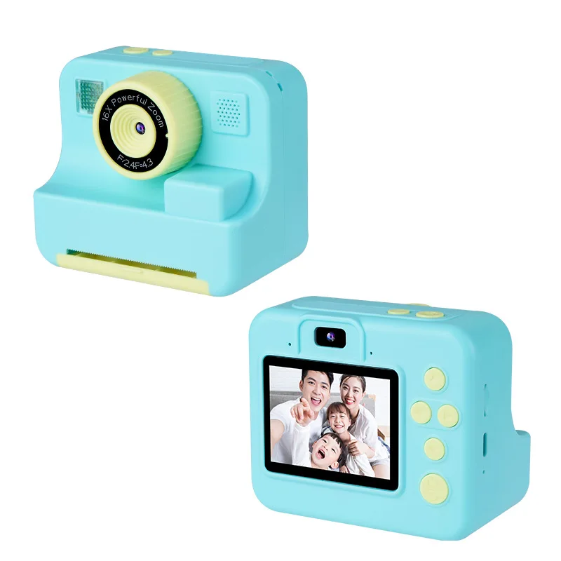 Kids Camera Instant Print Selfie 1080P HD Digital Print Paper & 32GB Card Christmas Birthday GiftsToys for 3-12 Years Old