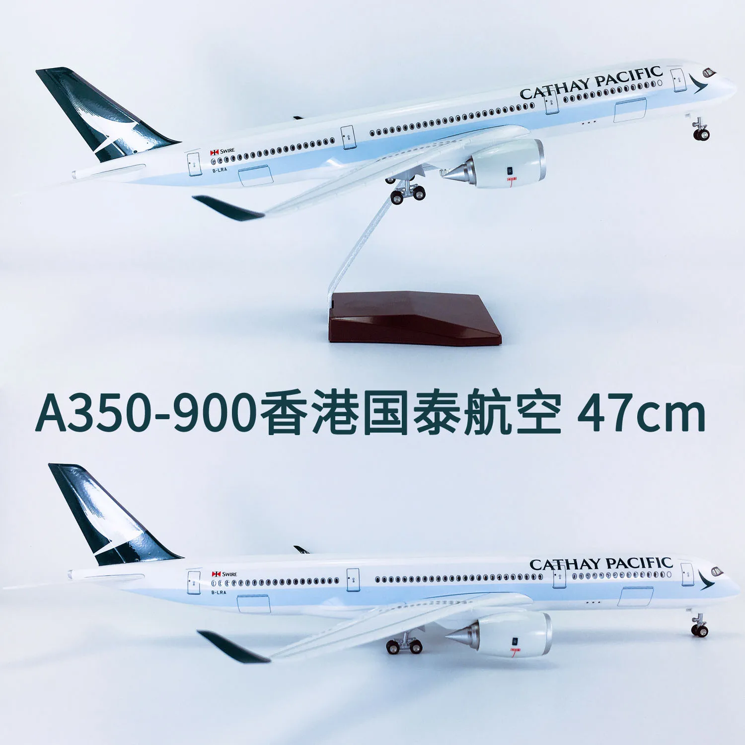 47cm CATHAY PACIFIC AIRLINES Airbus A350-900 ABS Model Airplane Plane
