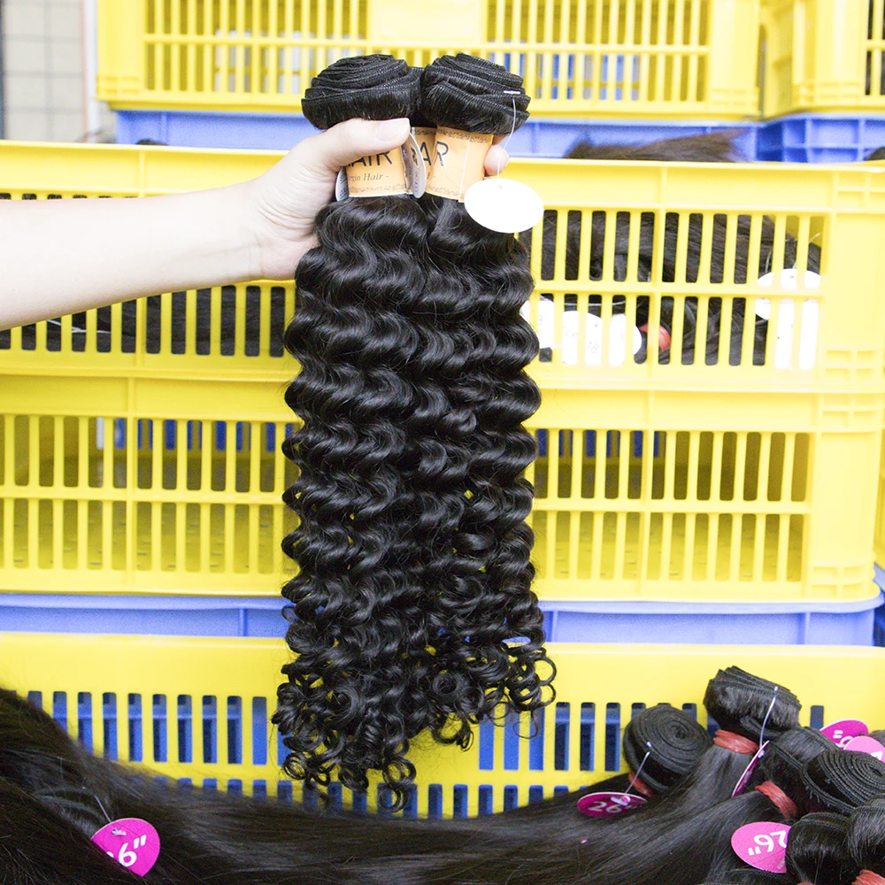 100%  Virgin Remy natural italian curl Water Wave cuticle aligned human hair bundles extension,Wholesale Unprocessed Indian Hair