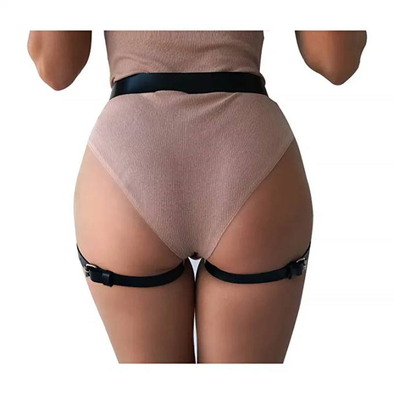 Euro-American PU Customization Waist Chain Fashion Trend Personality Rivet Leg Loop Belt