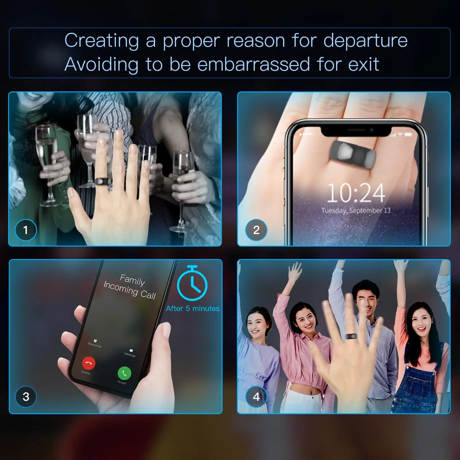 Умное кольцо JAKCOM R4, новый продукт, умные аксессуары, Лидер продаж, программное обеспечение для вагинальной идентификационной Карты