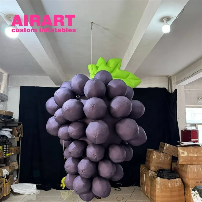 Party events inflatable grapes, inflatable fruit grapes for display
