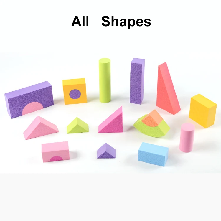 High density 54 pcs 5cm thick soft eva foam block baby kids toys toddlers eva block