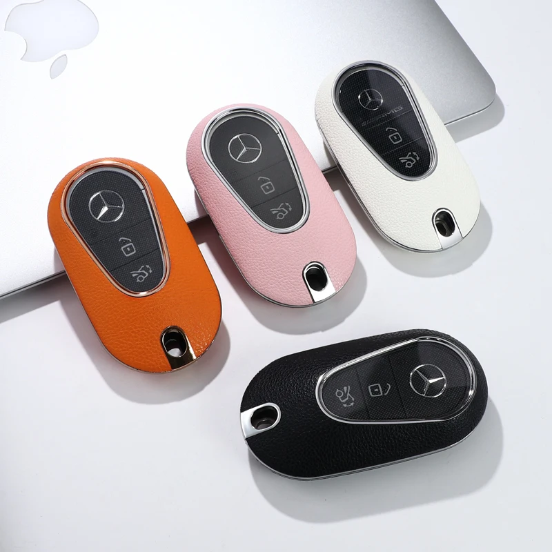 Элегантный сублимационный кожаный чехол для ключей автомобиля Mercedes Benz E300l C260l A200l C200l GLC GLA GLB220 автомобильные аксессуары
