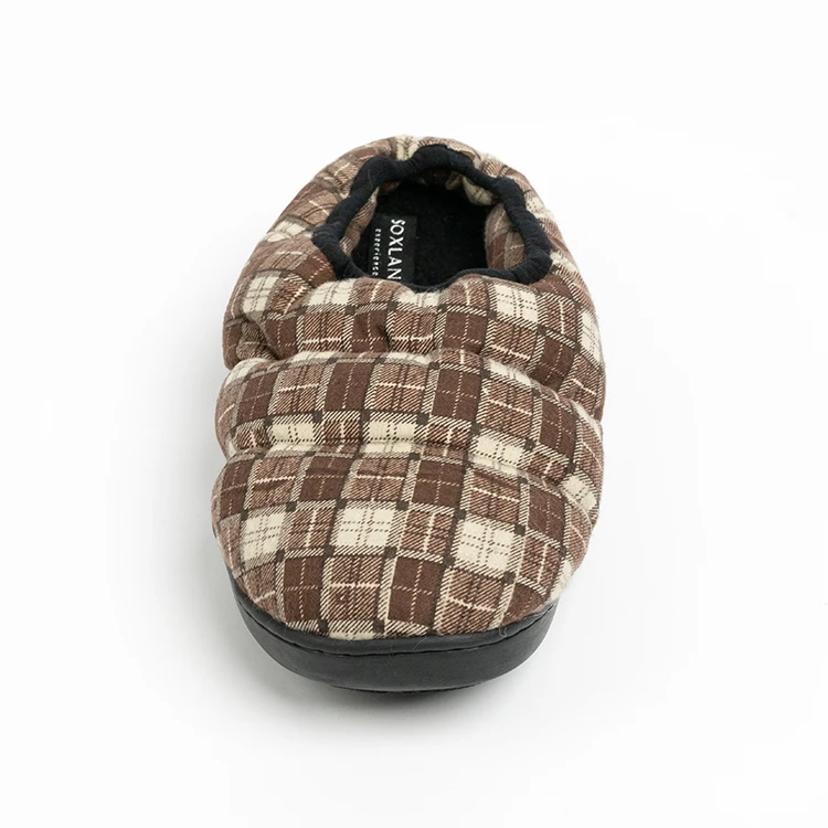 Custom fashion plush fur fuzzy fluffy furry winter warm indoor house home slippers for men