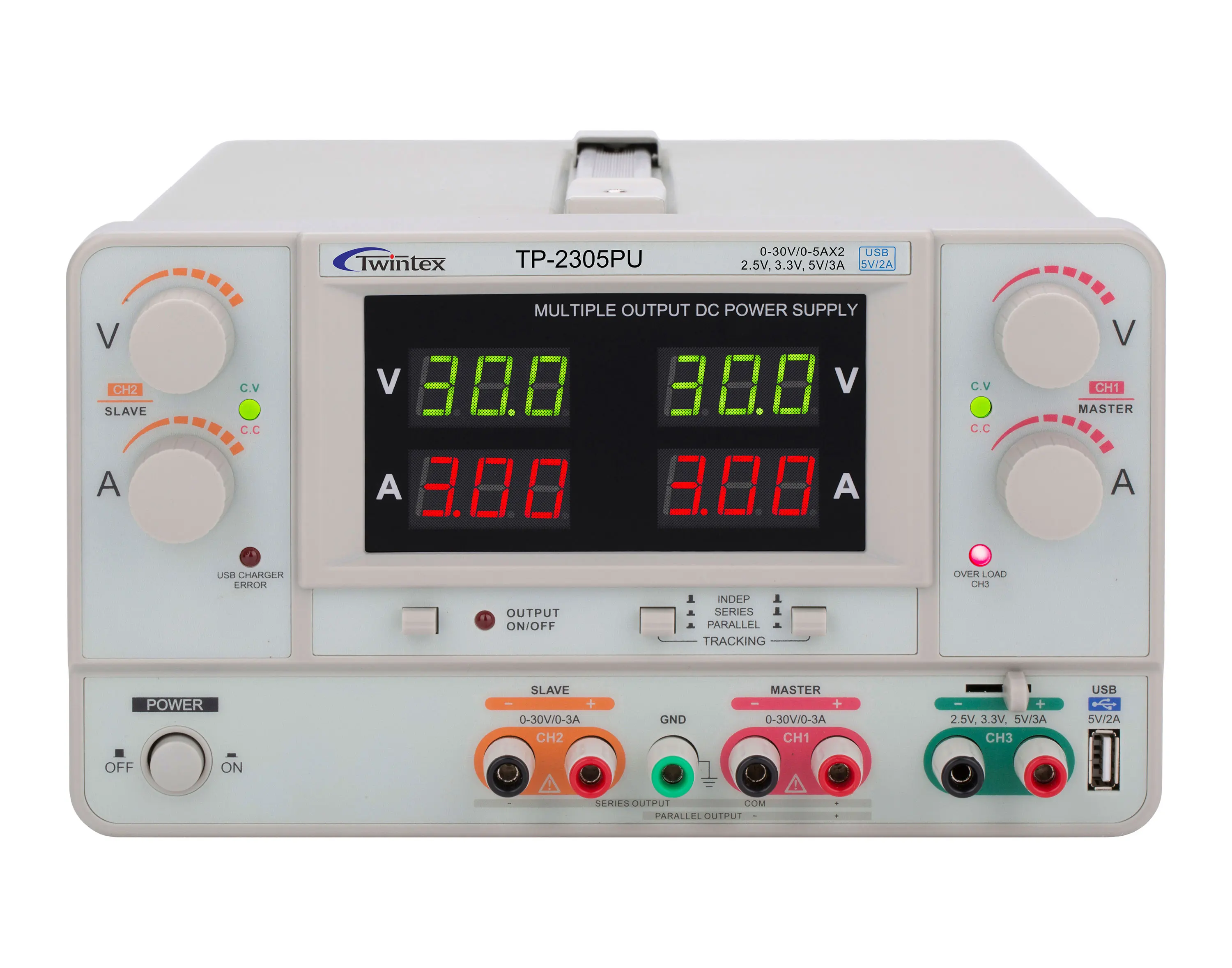 Multiple Output dc Regulated power supply laboratory variable dc power supply 30v 5a TP-2305PU
