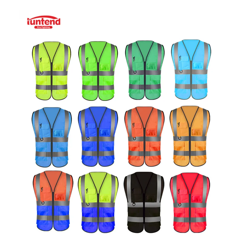 High Visibility Reflective Vest Reflective Vest Hi Vis Jacket Strip Construction Security Personal Safety Vest
