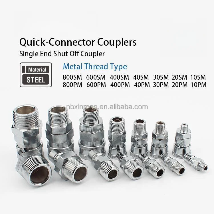 Quick-Connector Couplers pneumatic fitting,iron coupler barb joint quick release air hose male connectors
