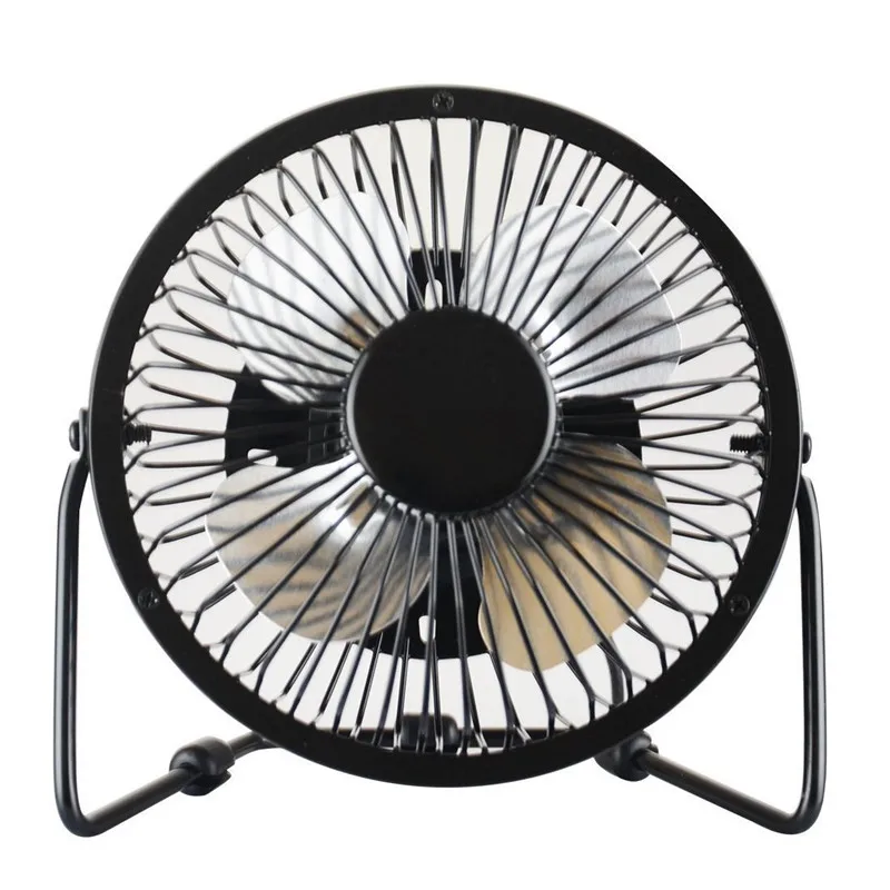 180 Degrees Rotation Rechargeable Small Desk Fan with USB Cable