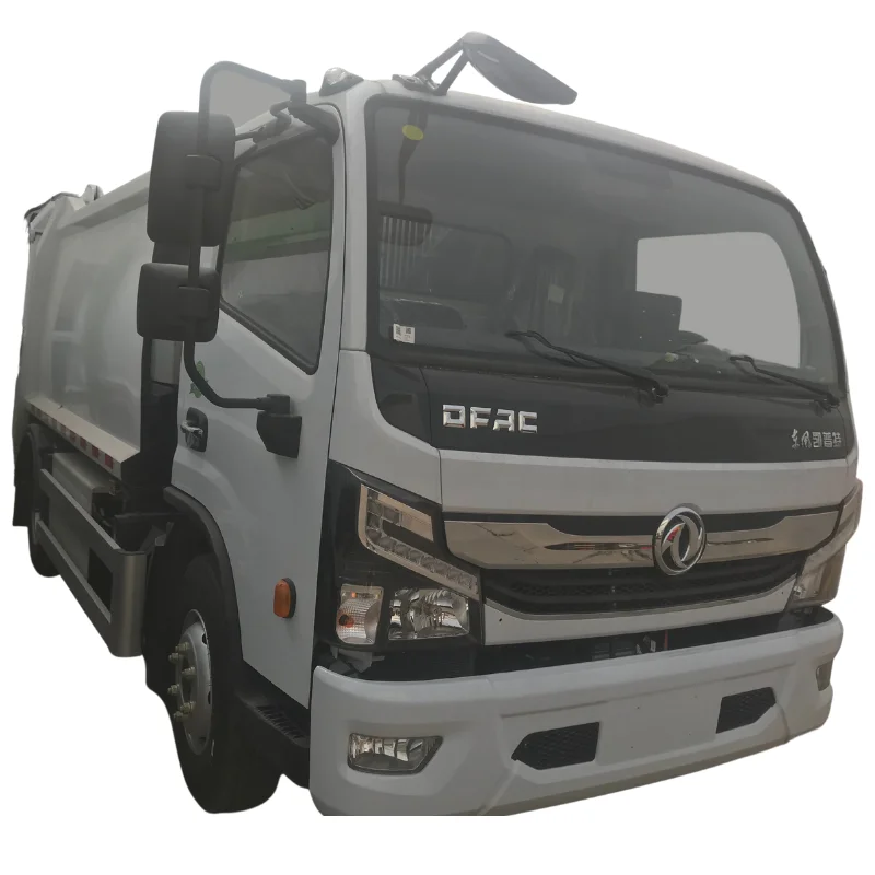 Good price RHD 9cbm refuse garbage compactor truck  DONGFENG CAPTAIN new 6 tyres compacted wastes collecting vehicle
