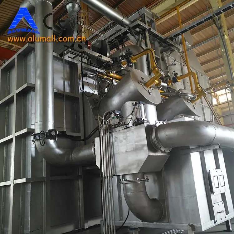 Large Capacity Natural Gas Stationary Regenerative 15 Tons Aluminium Melting Furnace
